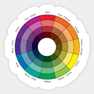 Color Wheel Art Teacher Sticker